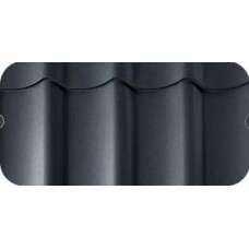 Металлочерепица Камея 0,5 Стальной бархат RAL 7024 мокрый асфальт