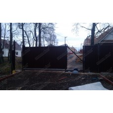 Ворота откатные Премиум 2,0х4,5 RAL 8017