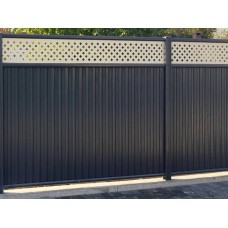 Ворота откатные Премиум 2,0х4,5 RAL 8017