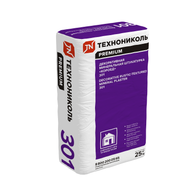 Штукатурка «короед» ТЕХНОНИКОЛЬ 301, 2 мм