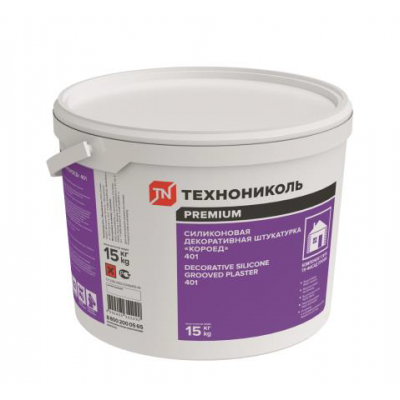 Штукатурка ТЕХНОНИКОЛЬ 401 "короед", 2 мм белая