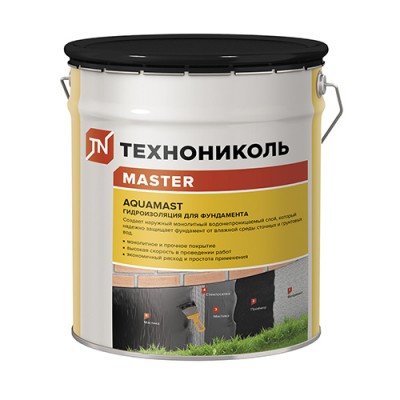 Мастика битумная AquaMast Фундамент 18 л