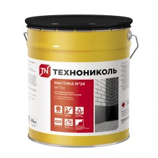 Мастика гидроизоляционная ТЕХНОНИКОЛЬ №24 МГТН ведро 20 кг Мастика гидроизоляционная ТЕХНОНИКОЛЬ №24 МГТН ведро 20 кг