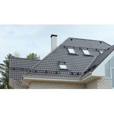 Металлочерепица Классик 0,45 PE RAL 7004 сигнальный серый