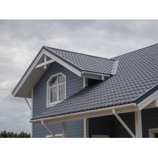 Металлочерепица классик 0,45 PE RAL 7024 мокрый асфальт