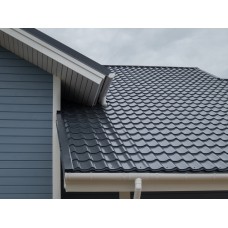 Металлочерепица классик 0,45 PE RAL 7024 мокрый асфальт