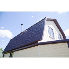 Металлочерепица Классик 0,45 PE RAL 8017 шоколад